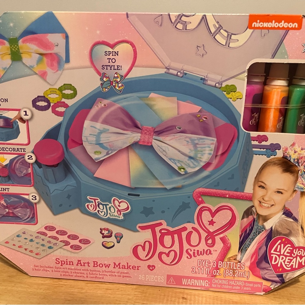 Nickelodeon JoJo Siwa Creative Spin Art Set Blue and Pink